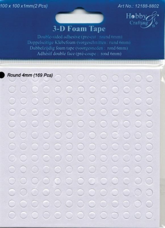 Klebepute Rund Ø:4mm - 1mm - 169stk