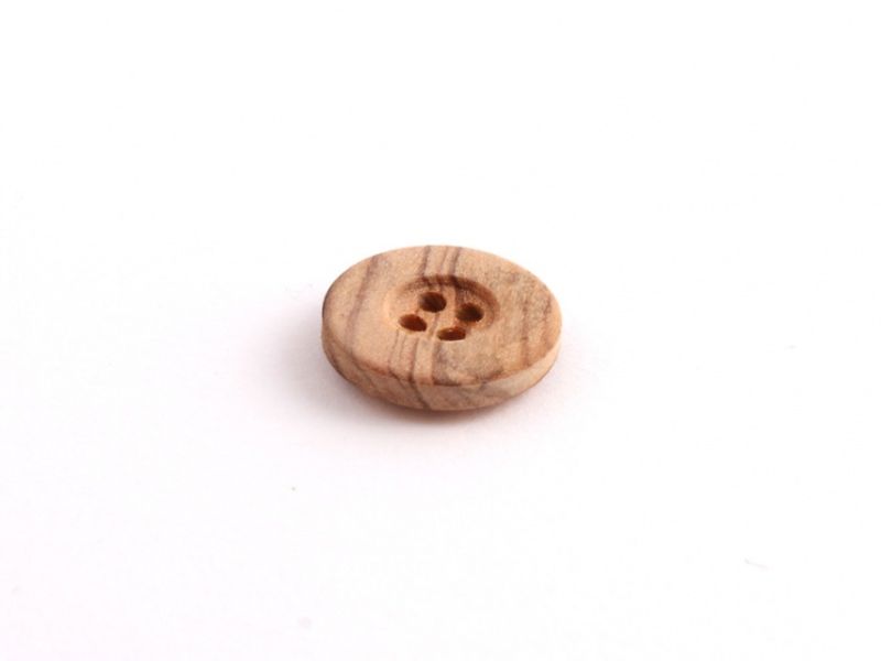 Treknapp  Rund  18mm  Natur