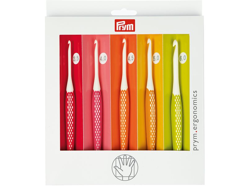 Prym Ergonomics Sett – Heklenål – 5stk 3,5-6,0mm